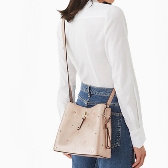 ♠️Kate Spade Bag Rose Gold Metallic. - Picture 1 of 16